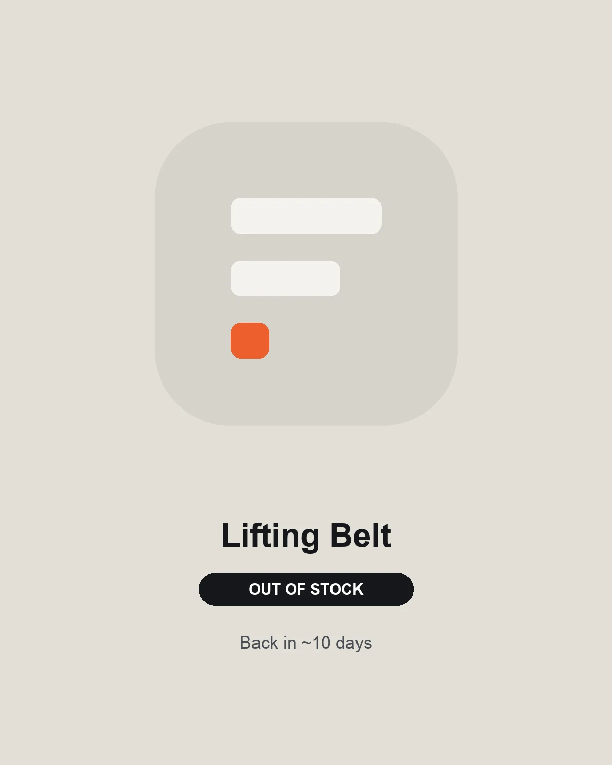 Lifting Belt